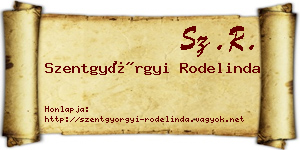Szentgyörgyi Rodelinda névjegykártya